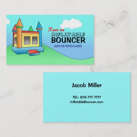 Opblaasbare Visitekaartjes (Voorkant / Achterkant)