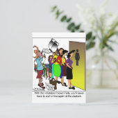 Opblaasbare zakkracht briefkaart (Staand voorkant)