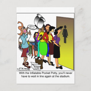 Opblaasbare zakkracht briefkaart