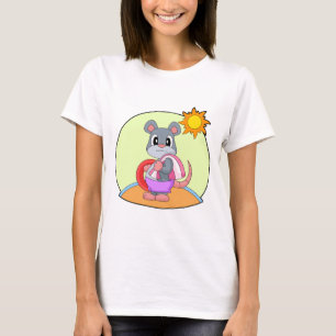Opblaasbare zwemmuis zomer t-shirt