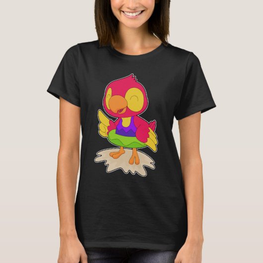 Opblaasbare zwemvogel Zomer T-shirt (Voorkant)