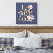 Opblauw opblazen | Ik hou van ons Canvas Afdruk (Insitu (Slaapkamer))