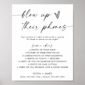 Opblazen hun telefoonteken, het teken van de huwel poster (Voorkant)