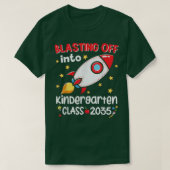 Opblazen in Kindergarten, Kinder jongens achteraan T-shirt (Design voorkant)