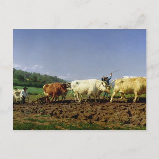 Opblazen in Nivernais, 1849 Briefkaart (Voorkant)