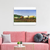 Opblazen in Nivernais, 1849 Canvas Afdruk (Insitu (Woonkamer))