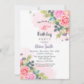 opbloei in een andere jaar uitnodigingskaart kaart (Voorkant)