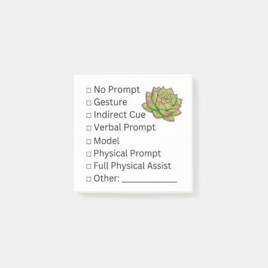 Opbloeiende onafhankelijkheid: checklist voor aanw post-it® notes (Voorkant)