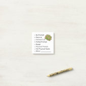 Opbloeiende onafhankelijkheid: checklist voor aanw post-it® notes (Op bureau)