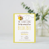 OPBOUW VOOR DE ARRIVAL VAN BRIDE2BEE-Vrijgezellenf Briefkaart (Staand voorkant)