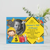 OPBOUWEN VAN EEN SOMMIGE VUN Bouw Party-uitnodigin Kaart (Staand voorkant)