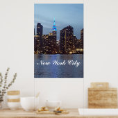 OPBOUWEN VAN STAAT LIT IN BLAUW POSTER (Keuken)