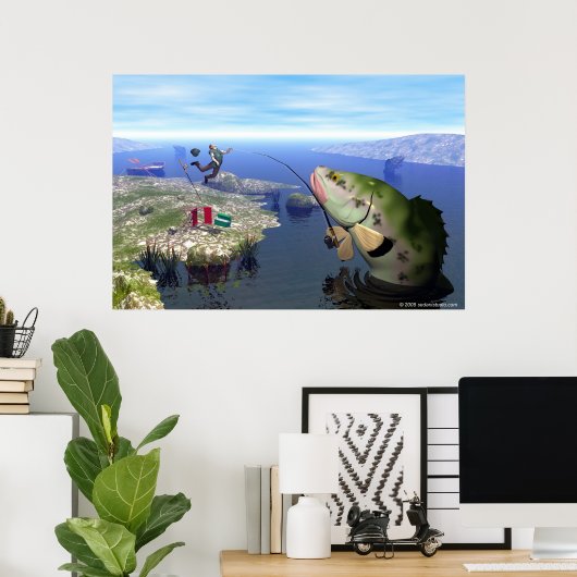 Opbrengst van de Mutant Bass Poster (Thuiskantoor)