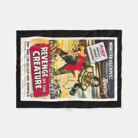 Opbrengst van het Poster Creature Movie Blanket Fleece Deken (Voorkant (Horizontaal))