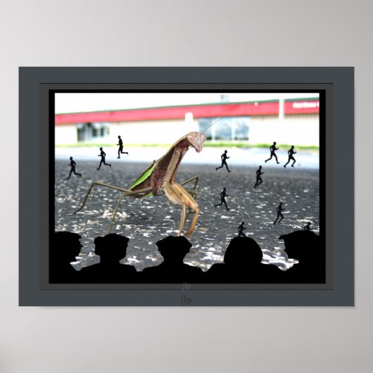 Opbrengst van het Praying Mantis-Monster Movie Pos Poster (Voorkant)