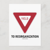 Opbrengst van reorganisatie (Humor van economische Briefkaart (Voorkant)