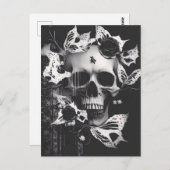 Opbrengstembrace: zwarte en witte grafische schede briefkaart (Voorkant / Achterkant)