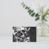 Opbrengstembrace: zwarte en witte grafische schede visitekaartje (Staand voorkant)