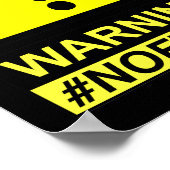 Opbrengstwaarschuwing Geen filterluidspreker Poster (Hoek)