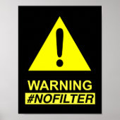 Opbrengstwaarschuwing Geen filterluidspreker Poster (Voorkant)