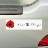Opdat we niet vergeten bumpersticker (Op auto)