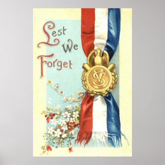 Opdat wij niet vergeten Medaille Herdenkingsdag Bl Poster (Voorkant)