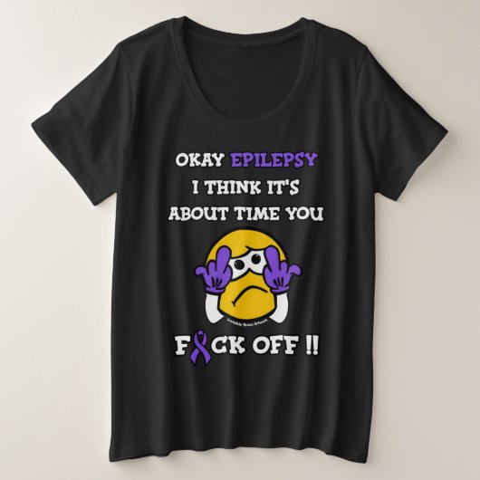 OPDonderen...Epilepsie Grote Maat T-shirt (Design voorkant)