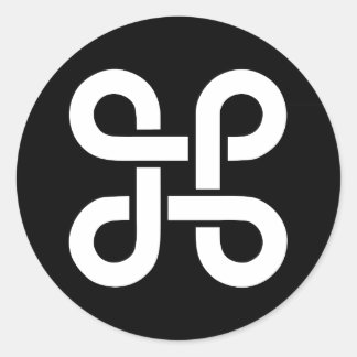 Opdracht Apple Mac ideologie Ronde Sticker