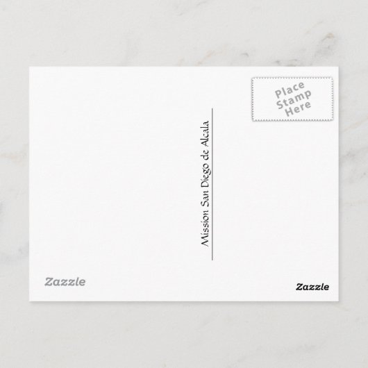 Opdracht San Diego DE Alcala Briefkaart (Achterkant)