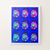 Opdracht uit chaotische kunst legpuzzel (Verticaal)