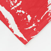 Opdruk Kiss Rode Lippen:  Naadloos Fleece Deken (Hoek)