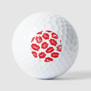 Opdruk Kiss Rode Lippen: Naadloos Golfballen