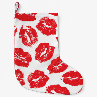 Opdruk Kiss Rode Lippen: Naadloos Kleine Kerstsok