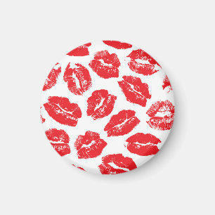 Opdruk Kiss Rode Lippen: Naadloos Magneet