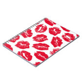 Opdruk Kiss Rode Lippen:  Naadloos Notitieboek (Linkerzijde)