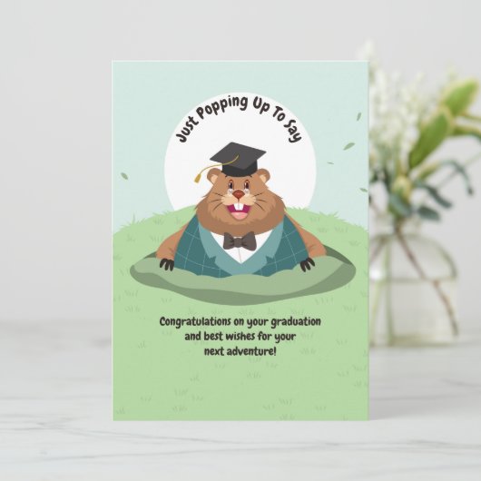 Opduiken om te zeggen Afstuderen Kaart (Staand voorkant)