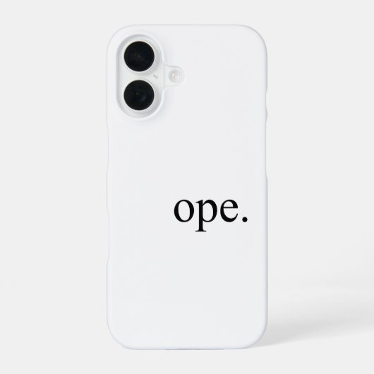 Ope iPhone 16 Hoesje (Achterkant)