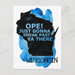 Ope Sneak verleden jaar Ya Daar Wisconsin Kaart Bl