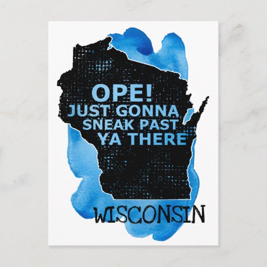 Ope Sneak verleden jaar Ya Daar Wisconsin Kaart Bl (Voorkant)