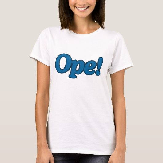Ope! vrouwen t-shirt (Voorkant)