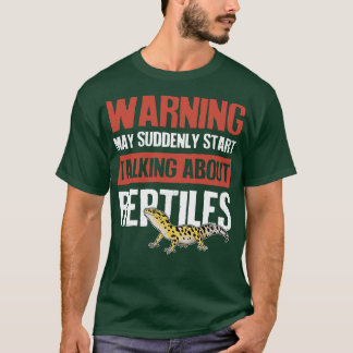 Opeens waarschuwen over reptielen t-shirt