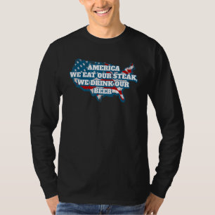 Opeenvolgende wereldkampioen American Food USA T-shirt
