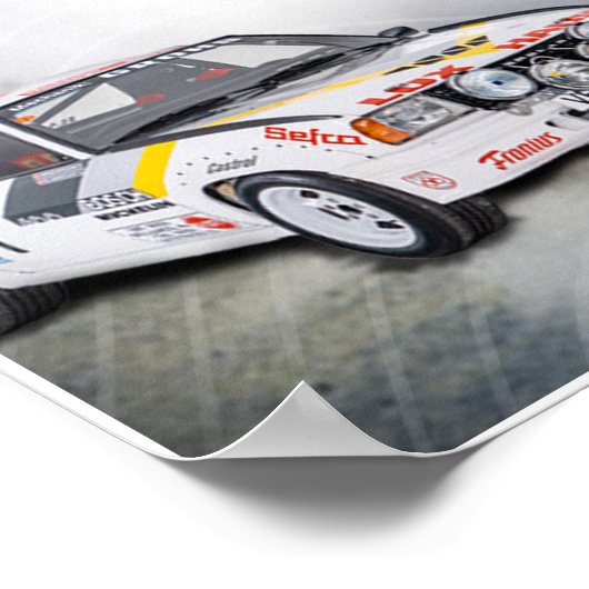 Opel Ascona Car Poster (Hoek)