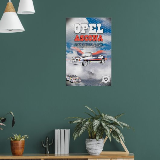 Opel Ascona Car Poster (Woonkamer 1)