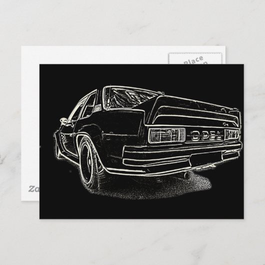 Opel Ascona i400 Briefkaart (Voorkant / Achterkant)