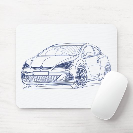 Opel Astra OPC 2013 Muismat (Met muis)