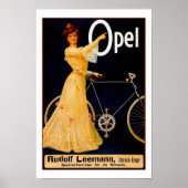 Opel Bicycles  Adverteren Poster (Voorkant)