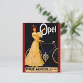 Opel Bicycles  reclame Briefkaart (Staand voorkant)