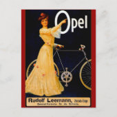 Opel Bicycles  reclame Briefkaart (Voorkant)
