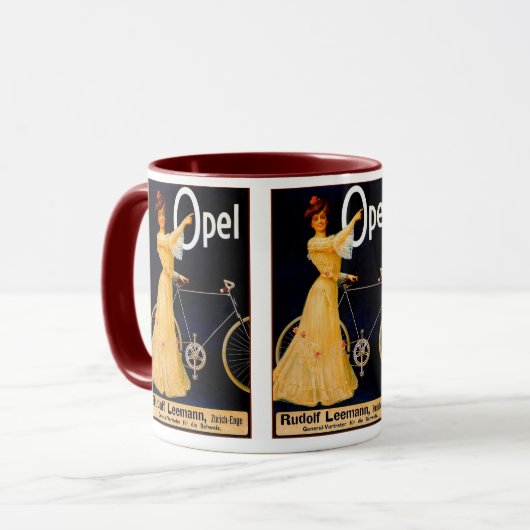 Opel Bicycles reclame Mok (Voorkant links)